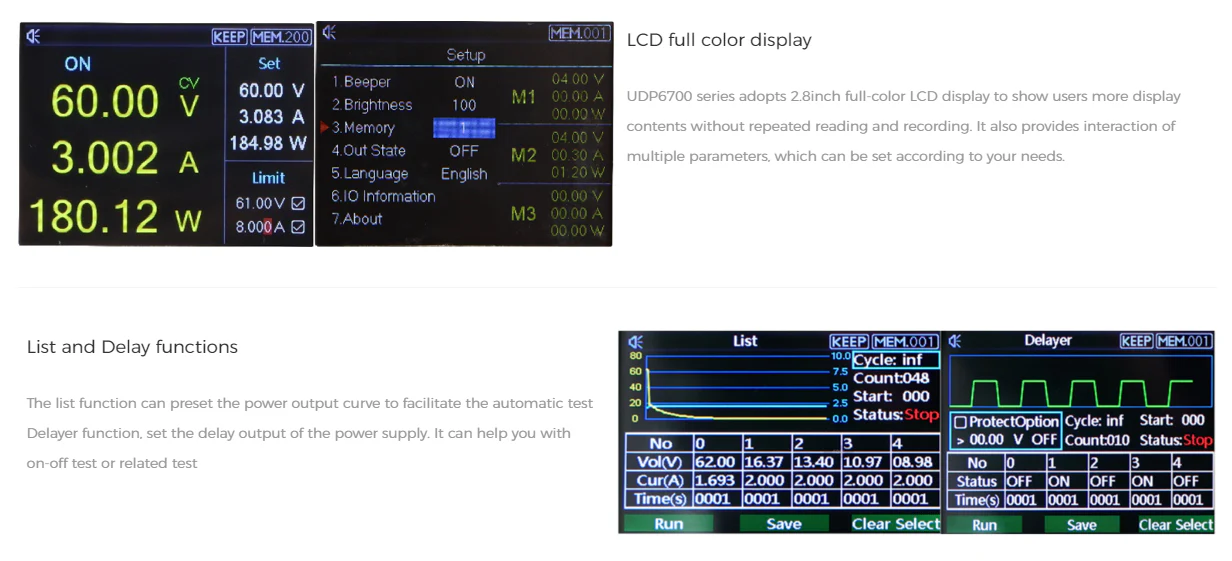 UDP6720 DC Power Supplies - Image 5