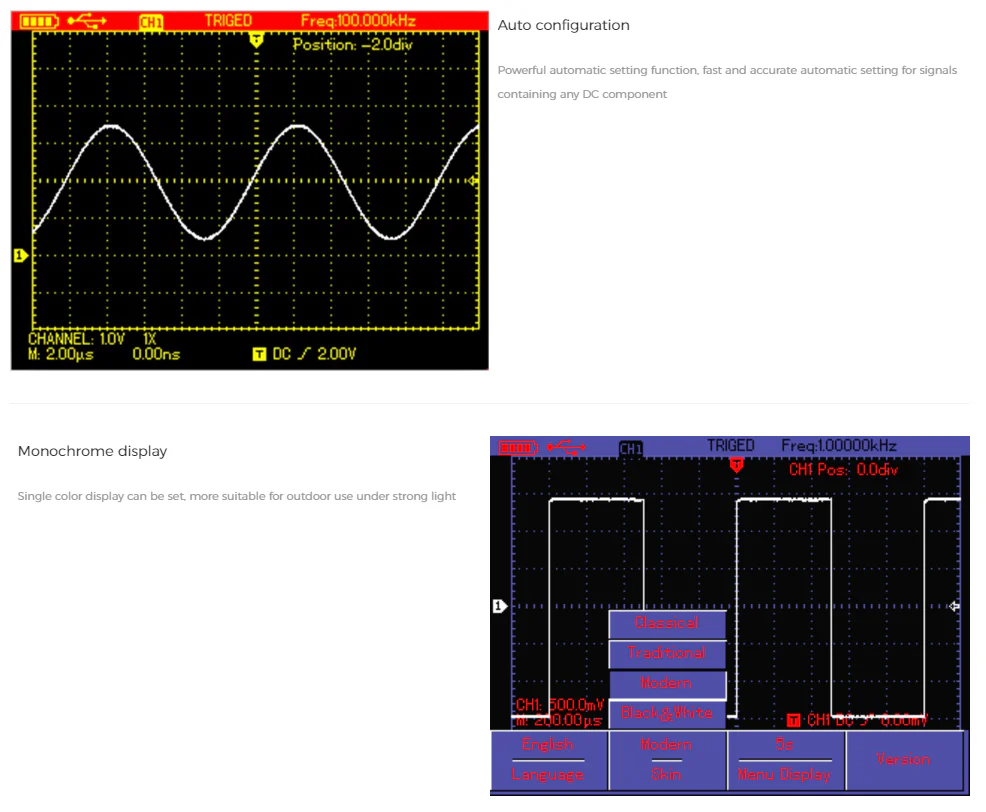 UTD1050CL Handheld Oscilloscope - Image 5